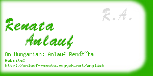 renata anlauf business card